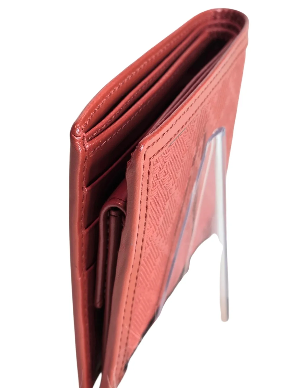 Gucci Diamante Men's Bifold Wallet Geometric Diamond Pattern Red Leather New